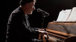 Grammy award winner Jon Cleary on the piano at the OK Theatre, Enterprise, Oregon, February 2023.