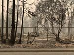 Destruction after the Almeda Fire in Phoenix, Oregon.