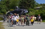 Trans Mountain pipeline and oil tanker protest in Vancouver, British Columbia on May 28, 2017