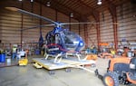 A LifeFlight helicopter is just one of the operations running out of Newport Airport. Town leaders are hoping to attract passenger flights as well. 