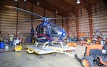 A LifeFlight helicopter is just one of the operations running out of Newport Airport. Town leaders are hoping to attract passenger flights as well.