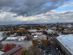 A view of Portland from the top of an apartment building in Goose Hollow on Nov. 5, 2025.