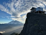 Perched on a rocky outcrop in Washington's Gifford Pinchot National Forest, the High Rock Lookout is one of the most photographed and popular scenic destinations in the Pacific Northwest, making it beloved by many, but also a target of vandals. Photograph June 2026.