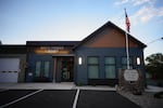 A view of city hall in North Powder, Ore., on July 7, 2026, after a city council meeting where leaders discussed a state fine over wastewater reporting.