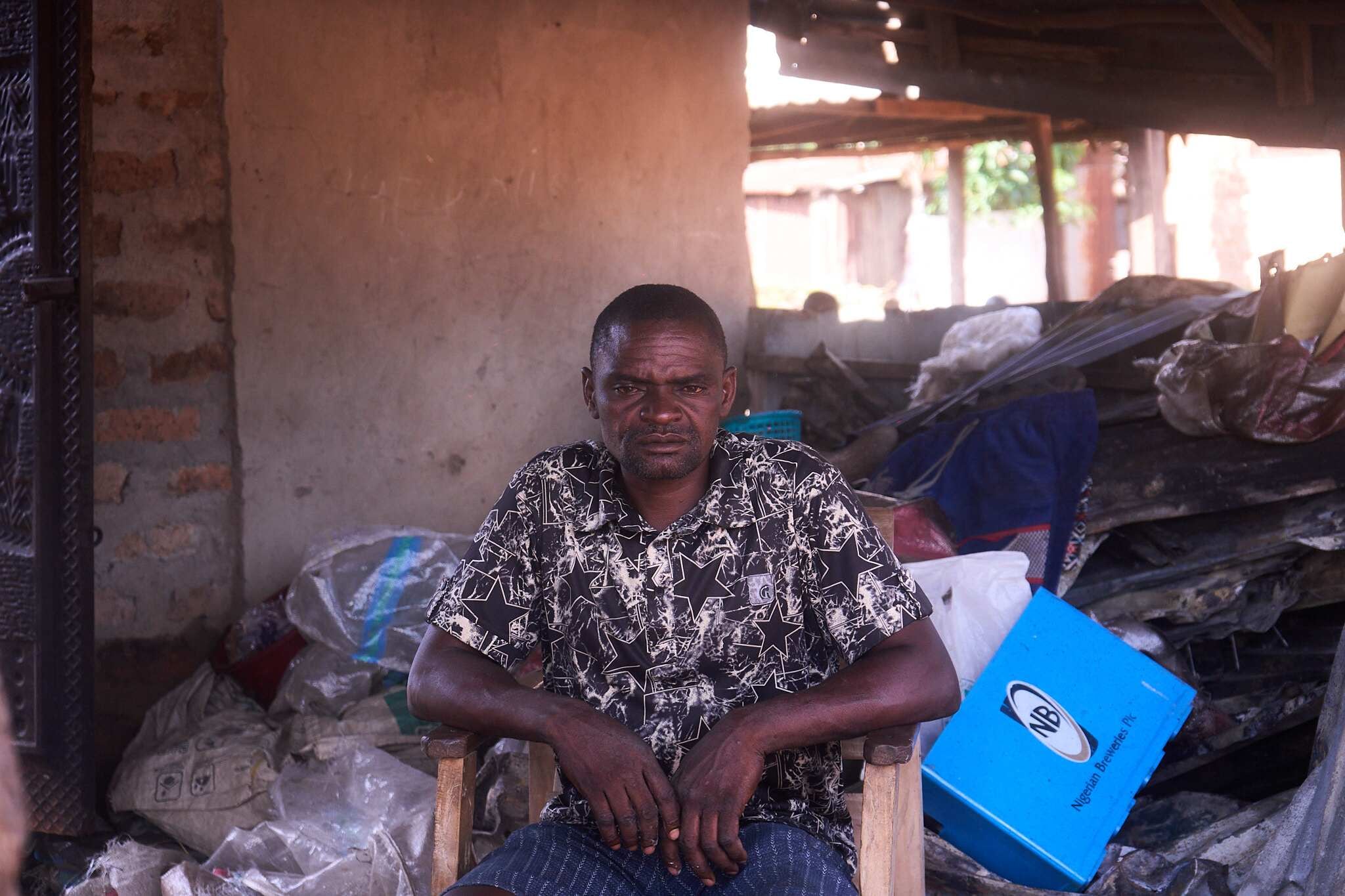 45-year-old farmer, Terhemba Iormba, who lost 8 members of his family including three of his children. They were killed during an attack in Yelwata Village, central Nigeria in mid-June.