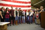 Jeanette Finicum (right) and several of her children and grandchildren