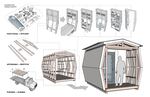 A diagram of how the trusses will be built into the pods.