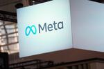 The Meta logo is seen at the VivaTech show in Paris, in 2023.