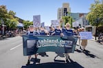 Ashland.news participates in the city's Fourth of July parade for the first time with a group of staff, board members, contributors and supporters.