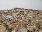 The historic Bolan Mountain Lookout tower was reduced to a pile of rubble by the 2020 Slater wildfire.