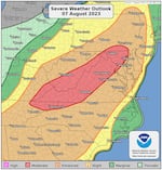 A major storm system is moving toward the East Coast, with severe weather in the forecast beginning Monday afternoon.