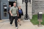 Milwaukee County Circuit Judge Hannah Dugan leaves the federal courthouse after a hearing Thursday in Milwaukee. (AP Photo/Andy Manis)