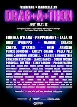 This year's lineup for Portland Drag-A-Thon, an attempt at breaking the world record, at Darcelle XV in Portland, July 10-12.