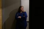 Veterinarian Dr. Remington Pettit poses for a portrait on Dec. 12, 2022, in Stillwater, Okla.
