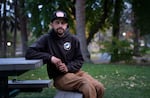 Trey Heiss, the father of a child enrolled at Silver Rail Elementary School, poses for a portrait on Oct. 20, 2026, in Bend, Ore. Heiss started a petition to call for immediate safety improvements to schools in the district following the deadly shooting on Oct. 15.