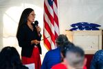 Interior Secretary Deb Haaland speaks during a ceremony at the U.S. Army's Carlisle Barracks, in Carlisle, Pa., Wednesday, July 14, 2021.