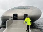 Sondre Eide built The Salmon Eye as an education center and Michelin-starred restaurant. It is the world’s largest floating art installation.