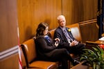 Senate President Peter Courtney, D-Salem, in the Oregon Senate on Monday, Jan. 14, 2019, in Salem, Ore.