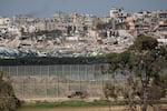 An Israeli army vehicle moves along the border with Gaza on Feb. 1, 2024 in Southern Israel.