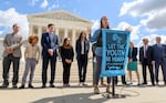 Kelsey Juliana and co-plaintiffs in Juliana v. United States hold a press conference in 2019 outside the Supreme Court Building in Washington, D.C.