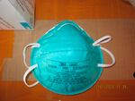 This December 2020 image provided by U.S. Immigration and Customs Enforcement (ICE) shows a counterfeit N95 surgical mask that was seized by ICE and U.S. Customs and Border Protection.
