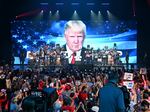 Donald Trump participates in a town hall event at Dream City Church in Phoenix, Ariz., on Thursday.