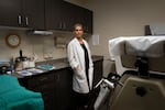Dr. Claudia Taylor poses for a portrait in her office at the Lloyd Center on Aug. 6, 2026, where she has been practicing dermatology for 14 years. "There is no silver lining, it just sucks," said Taylor of the Lloyd Center closure.