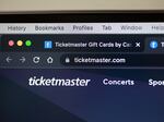 In this photo illustration, a Ticketmaster website is shown on a computer screen on Nov. 18, 2022, in Miami. 