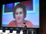 Sam Bankman-Fried attends via video call during the 2022 Forbes Iconoclast Summit at New York Historical Society on November 03, 2022. One week and one day later, his FTX empire had filed for bankruptcy