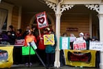 On Jan. 29, dozens of people gathered outside Vancouver's City Hall to celebrate Governor Inslee's decision to reject the Vancouver Energy oil terminal permit.