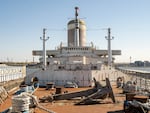 The foredeck of the SS United States, completed in 1951.