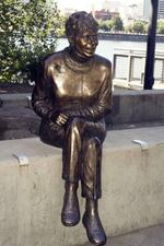 "Vera Katz", 2006, Bronze, 53" x 18" by 18" on Portland's Eastbank Esplanade.