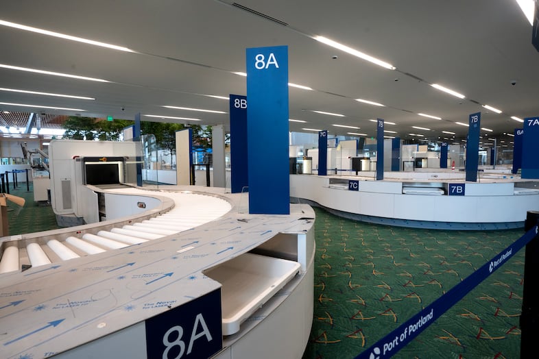 The TSA security checkpoint area, Aug. 2, 2024.