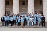 Descendants of the enslavers and the enslaved unite for a family portrait at the Arlington House, the former plantation once owned by Confederate Gen. Robert E. Lee and his wife Mary Custis Lee.