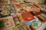 A few dozen of the surimi products marketed in Asia.