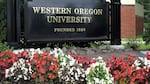A sign reads "Western Oregon University, Founded 1856."