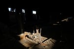 The interior of a destroyed bank building in Omdurman, Sudan in 2024.