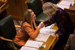 State Rep. Shelly Boshart Davis, R-Albany, in the Oregon House of Representatives, Salem, Ore., Monday, Jan. 14, 2019.