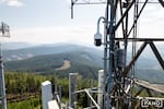 A Pano AI camera station on Signal Peak in Washington.