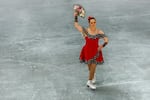 Stephanie Winningham performs at the final show at the Lloyd Center Ice Rink, May 31, 2026.
