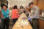 It wouldn't be a party without cake. Park staff served the public three anniversary cakes as part of Saturday's celebrations.