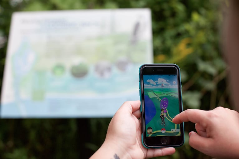 Pokéstops are floating markers within the game's virtual map, where players can travel to and pick up free in-game items. They are stationed at cultural spots, such as signs, historic buildings and more. 