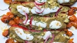 These tamalito-stuffed sweet peppers are like a tamale crossed with a chile relleno