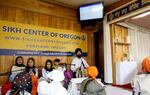 Children recited hymns inside the Sikh Center of Oregon. Music is a staple during any Sikh service.