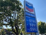 Gas prices displayed in Sept. 2022 at this Chevron station on NE Martin Luther King Blvd., in Portland, Oregon.