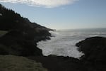 Finding a protective bay on which to careen a ship was problematic for explorers sailing in uncharted waters in 1579. Much of the coastline was rocky, like this site near Oregon's Depoe Bay, photographed on Jan. 9, 2025. But nearby Whale Cove offered more promising protected beaches. 