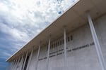 President Donald Trump's name was added to the Kennedy Center in December of 2025. This photo was taken in April 2026.