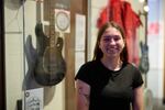 Haley Cronin, assistant curator at the Rock & Roll Hall of Fame Musuem in Celeland, Ohio., October 2, 2014.