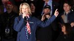 Then-Arizona Republican Party Chair Kelli Ward is seen at a rally on Nov. 7, 2022 in Prescott, Ariz. Ward has now been indicted on state charges for her role as a so-called "fake elector" for Donald Trump.