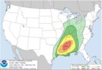 Weather forecasters are warning of severe thunderstorms and tornadoes across parts of the South.